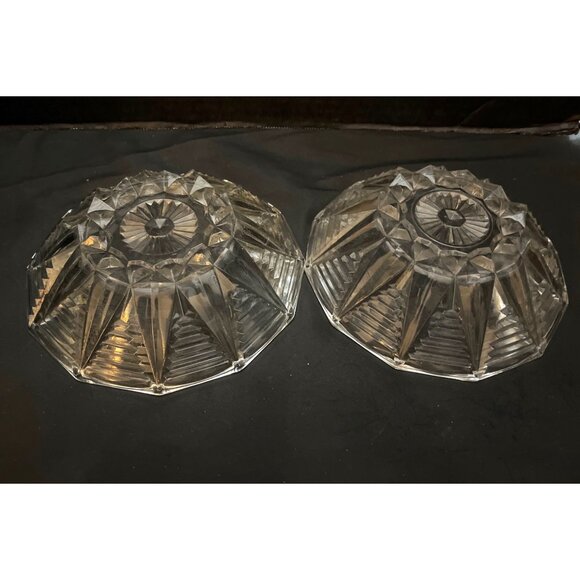 Anchor Hocking Vintage Serving Bowl Art Deco Style 6 1/2”, Set of 2 - Picture 6 of 9